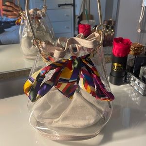 Clear PVC bucket bag